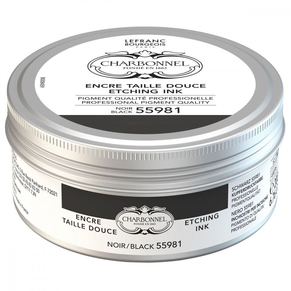 Tinta Para Gravura em Metal Charbonnel Óleo 55981 Black 200ml